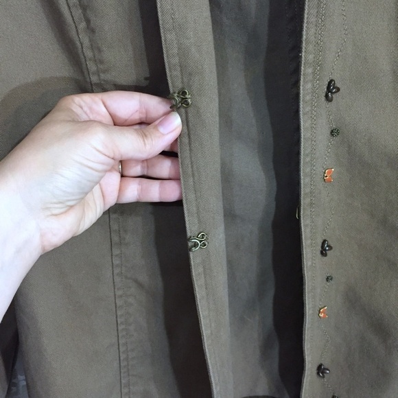 Kate Hill Casual Olive Green Bead detailed Blazer - Picture 3 of 7